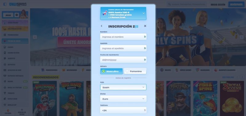 Onlyspins casino in Spain